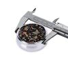 Mushroom Floral Mystical Moth Round Pill Box Small Pill Organizer with 3 Compartments and Mirror, Portable Travel Metal Pill Case Fits in Pocket view 4