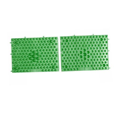 GANAZONO 2pcs Green Foot Massage Pads with Pellet Reflexology Balls Acupressure Mat for Heel Arch Toe Relief Foot Massaging Tool for Home Office and Sports