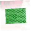 GANAZONO 2pcs Green Foot Massage Pads with Pellet Reflexology Balls Acupressure Mat for Heel Arch Toe Relief Foot Massaging Tool for Home Office and Sports view 3