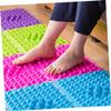 GANAZONO 2pcs Green Foot Massage Pads with Pellet Reflexology Balls Acupressure Mat for Heel Arch Toe Relief Foot Massaging Tool for Home Office and Sports view 4