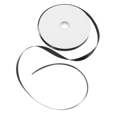 NIYANGLE Black Polyester Satin Ribbon for Flower Wrapping Bouquet Packaging DIY Crafts Decorative Ribbon for Cake and Apparel Embellishments