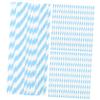 Mipcase 100pcs Navy Stripe Disposable Paper Straws for Graduation Party Decorative Drinking Straws Biodegradable for Birthday Shower Wedding and Outdoor Celebrations view 1