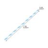 Mipcase 100pcs Navy Stripe Disposable Paper Straws for Graduation Party Decorative Drinking Straws Biodegradable for Birthday Shower Wedding and Outdoor Celebrations view 2