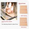 Teak Solid Wood Shower Floor Mat, Square Bath Mats for Non Slip With Drain HoleYard, Non-Slip Wooden Floor Mat, Outdoor Shower Floor for Elderly/Spa(50x85cm/19.7x33.5in) view 4