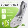 [1 Pair] Massage Insoles for Men and Women, 4D Cloud Technology Insole Super Soft Shoe Inserts, Breathable Shoe Insoles Memory Foam Soft Insoles with Arch Support (Gray, 235 MM) view 4
