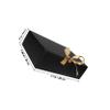 Mipcase 10pcs Black Folding Paper Proposal Boxes with Ribbon for Bridesmaid Wedding Favor Storage Cases Cardboard Packaging for Birthday and Party Presents view 2