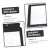 Holibanna Portable Handheld Magnifier Lightweight Reading Glass with Black Frame for Elderly Low Easy Carry for Books Newspapers Maps and Electronics view 2