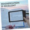 Holibanna Portable Handheld Magnifier Lightweight Reading Glass with Black Frame for Elderly Low Easy Carry for Books Newspapers Maps and Electronics view 4