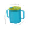 Luxshiny 2pcs Straw Cups for Seniors with Measurement Scale Sky-blue Nursing Cups for Water Milk Daily Hydration Easy to Clean Portable for Home and Travel view 2