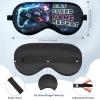 2 Pcs Boys Sleep Eye Mask, Guys Blackout Sleeping Silk Mask for Kids Adult Children's Travel Eye Mask Eye Cover Blindfold for Game (2 Pcs Game Mask - Style 6) view 3