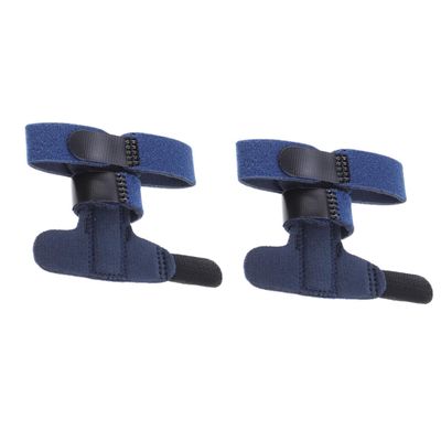 Abaodam 2Pcs Finger Brace Support Strap Blue for Relief and Protection Breathable Comfortable Finger Protector for Fractures Sprains and Post-operative Care