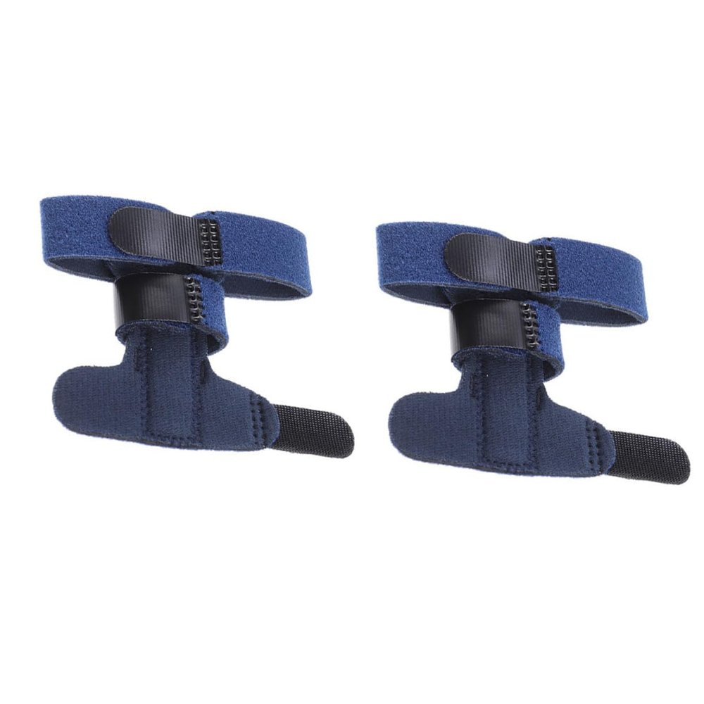 Abaodam 2Pcs Finger Brace Support Strap Blue for Relief and Protection Breathable Comfortable Finger Protector for Fractures Sprains and Post-operative Care