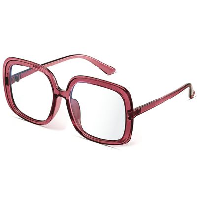 miyya Oversized Blue Light Glasses for Women, Retro Fashion Computer Glasses, Anti-Glare, Eye Strain Relief