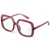 miyya Oversized Blue Light Glasses for Women, Retro Fashion Computer Glasses, Anti-Glare, Eye Strain Relief view 1