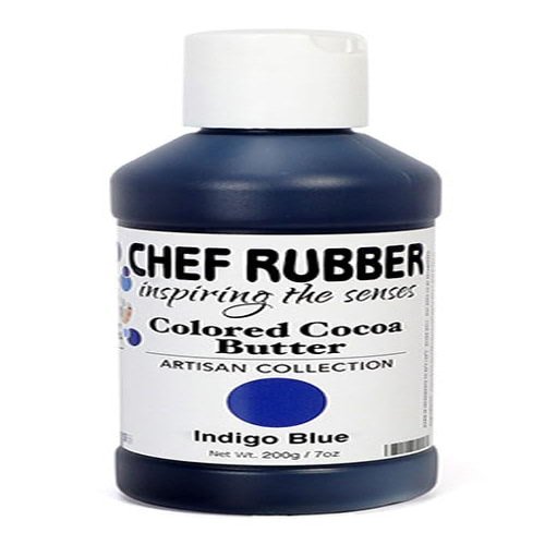 Chef Rubber Cocoa Butter, Artisan Collection - Indigo Blue 7 Ounce