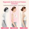 GooseFit Posture Corrector for Women & Men, Adjustable Back Brace with Shoulder Straightener & Lumbar Support for Upper & Lower Back Pain Relief, Spine Support, Hunchback & Scoliosis, Gray, Small view 3