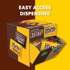 M&M'S Milk Chocolate & M&M'S Peanut Fun Size Candy Individually Wrapped Milk Chocolate Variety Pack Pantry Cube Easy Open and Close Dispenser for Convenient Snacking, 50 Ct Bulk Box view 2