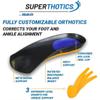 Superthotics by WalkFit | Customizable Orthotic Inserts Arch Support Shoe Insoles for Men & Women, Align The Body to Relieve Plantar Fasciitis, Foot, Hip, Knee & Back Pain (Men's 11.5-13) view 2