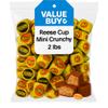 Crunchy Peanut Butter Miniature Cups - Individually Wrapped Milk Chocolate Candy Rees Mini Crunchy Cups Bulk - 2 Pounds 85380 view 1