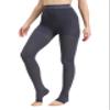 AMZAM Medical Compression Pantyhose for Women Men, 15-20 mmHg Graduated Compression Tights, Opaque Toeless Compression Stockings Waist High Support Tights for Edema, Varicose Veins, DVT, Grey S view 3