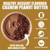 Fit Butters High Protein Naturally Sweetened Cashew Peanut Butter - Added Protein and Coconut Oil, Low Sugar, Complete Protein Dessert Flavored Natural Nut Butter (Chocolate Peanut Butter Fudge) view 2
