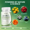 EVERVISION 14 in 1 Advanced Eye Formula, Eye Supplement with Lutein, Zeaxanthin, Astaxanthin, Bilberry Extract & Zinc, Eye Vitamin and Mineral Supplement for Adults & Seniors, 60 Capsules (1) view 4