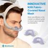 2 PCS N30i Nasal Cushion for AirTouch N30i (M),1 pc Soft Fabric Nasal Cushion& 1 pc Velvet-Lined CPAP Nasal Cushion for AirTouch N30i,Soft Fabric for All Seasons, Velvet-Lined for Fall/Winter(Purple) view 3