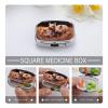 Pill Box with 2 Compartment Portable Small Pill Box for Pocket Or Purse Three Pigs Sleeping Pill Organizer Medicine Holder to Hold Vitamins Medication Fish Oil view 4