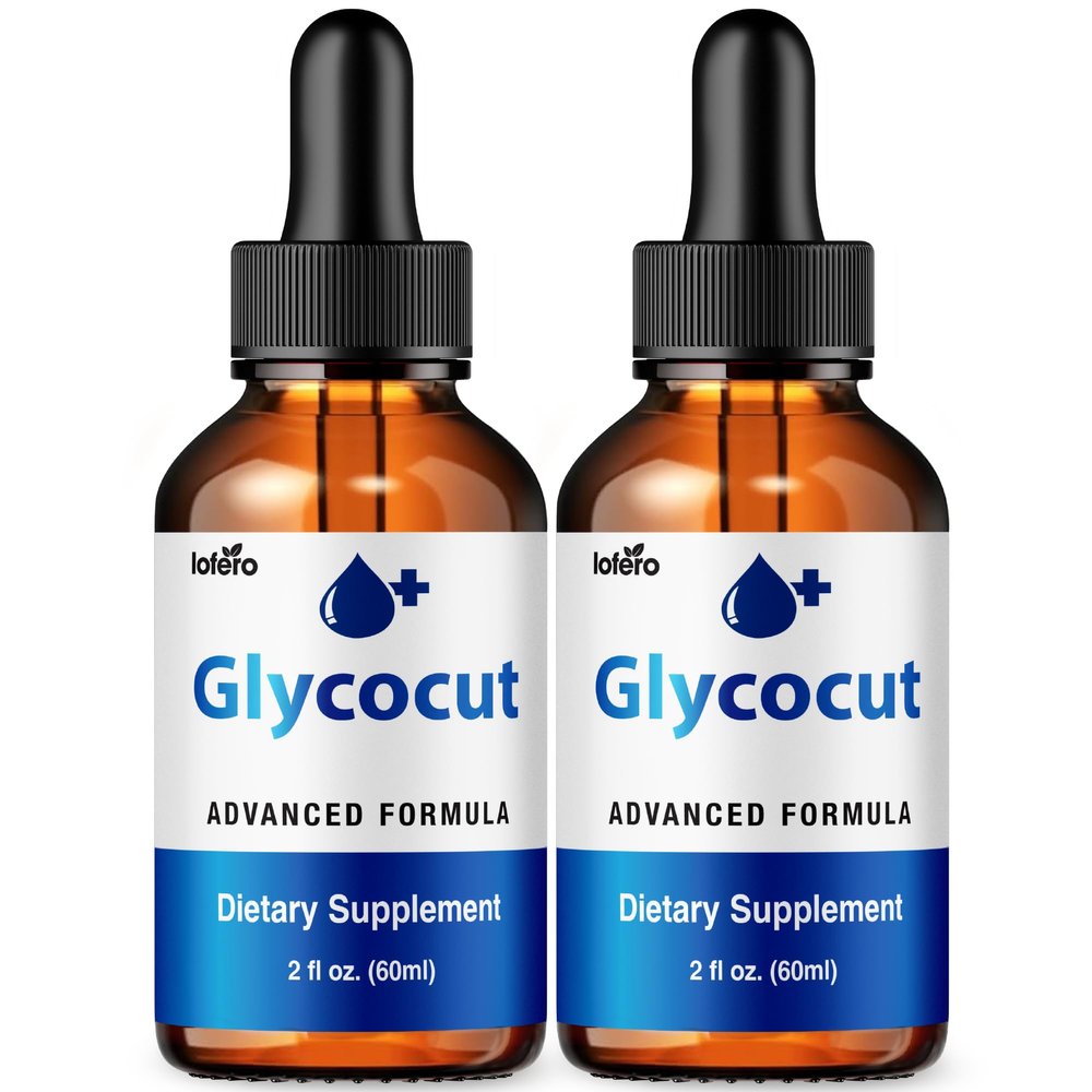 (2 Pack) Glycocut Drops, Glyco Cut Liquid Supplement Blood Support Formula, Premium Optimizer Stabilizer Cleaner, Restore Energy Vitality Health for Healthy Body Flow Pressure Circulation Gotas (4 oz)