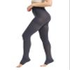 AMZAM Medical Compression Pantyhose for Women Men, 15-20 mmHg Graduated Compression Tights, Opaque Toeless Compression Stockings Waist High Support Tights for Edema, Varicose Veins, DVT, Grey XL view 1