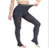 AMZAM Medical Compression Pantyhose for Women Men, 15-20 mmHg Graduated Compression Tights, Opaque Toeless Compression Stockings Waist High Support Tights for Edema, Varicose Veins, DVT, Grey XL view 4