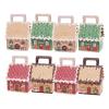 Christmas Cookie Boxes 8 Pieces Seasonal Treat Box with Handle view 1