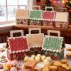 Christmas Cookie Boxes 8 Pieces Seasonal Treat Box with Handle view 2