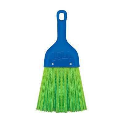 LOLA Heavy Duty Whisk Broom, Hand Brush, Durable Bristles, Whisks Away Dirt & Debris, Compact, Hang Hole for Easy Storage, Indoor/Outdoor, 1 Pack