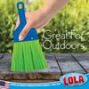 LOLA Heavy Duty Whisk Broom, Hand Brush, Durable Bristles, Whisks Away Dirt & Debris, Compact, Hang Hole for Easy Storage, Indoor/Outdoor, 1 Pack view 4