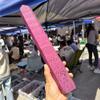 1pc 500-600g Ruby Obelisk Quartz Crystal Ruby Ore Pillar Demagnetization Tower view 3