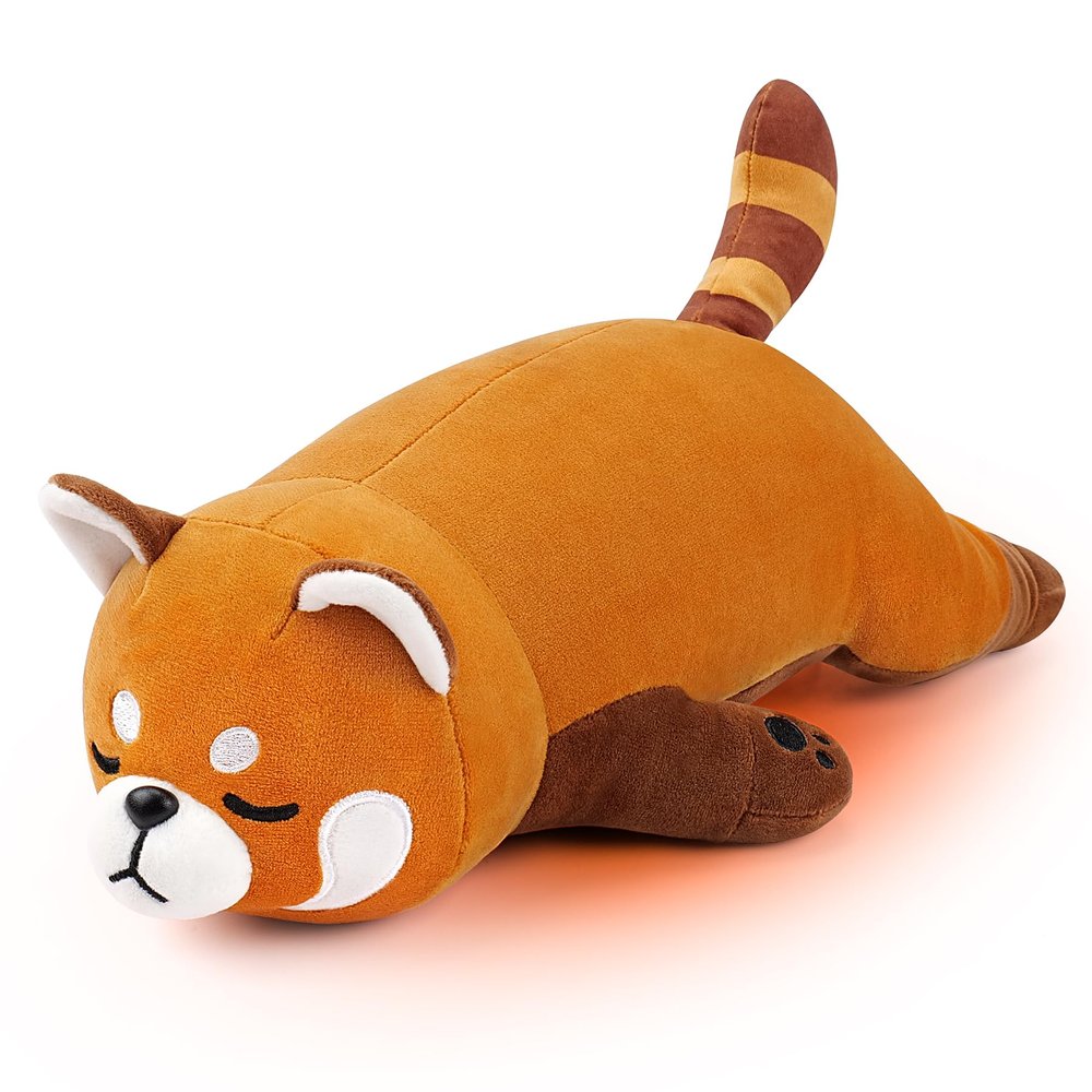 1.8lb Red Panda Stuffed Animals Plush Microwavable Heating Pad-14''Red Panda Heating Pads for Cramps &Period Pain Relief, Heatable & Coolable Stuffed Animals Bedtime Birthday Gift for Women Kids