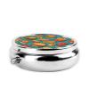 Lots of Cartoon Burger Fries This Small, Round, Three-Compartment Travel Pill Box is Perfect for Storing Daily medications, Vitamins, and on-The-go. view 3