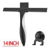 10'' 12'' 14'' INCH Window Wiper Stainless Steel Shower Squeegee All-purpose Glass Mirror Cleaning(14INCH BLACK) view 2