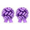MECCANIXITY 2 Pcs 14 Inch Giant Large Pull Bow Big Metallic Car Bows Ribbon with Gold Edge for Wedding Presents Gift Wrapping Christmas, Purple view 1