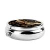 Gold Exquisite Dragonfly This Small, Round, Three-Compartment Travel Pill Box is Perfect for Storing Daily medications, Vitamins, and on-The-go. view 3