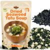 5.29oz Mix Dried Wakeme & Freeze Dried Tofu for Miso Soup - 100% Natural Dehydrated Seaweed, Green Onion Included, Vegan, Japanese Veggie Ingredients for Ramen, Miso Soup view 1