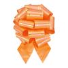 MECCANIXITY 5pcs 4 Inch Large Pull Bow Metallic Orange Gift Wrapping Bows with Gold Edge for Wedding Baskets Presents Christmas view 1