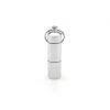 5pcs Keychain Pill Holder Capsule Shape Aluminum Pill Case Delicate Seal Medicine Organizer Box Keychain Pills Bottle Waterproof Container Medicine Box(2 grids) view 1