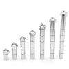 5pcs Keychain Pill Holder Capsule Shape Aluminum Pill Case Delicate Seal Medicine Organizer Box Keychain Pills Bottle Waterproof Container Medicine Box(2 grids) view 2