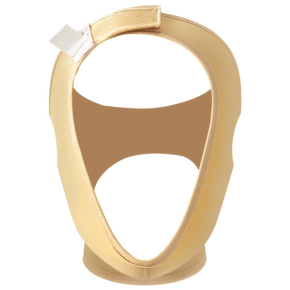 boxoon Full Face Lifting, Shaping Sleeve, Chin Lipo Compression Garment, Post-Surgery, Adjustable, Size M, Comfort