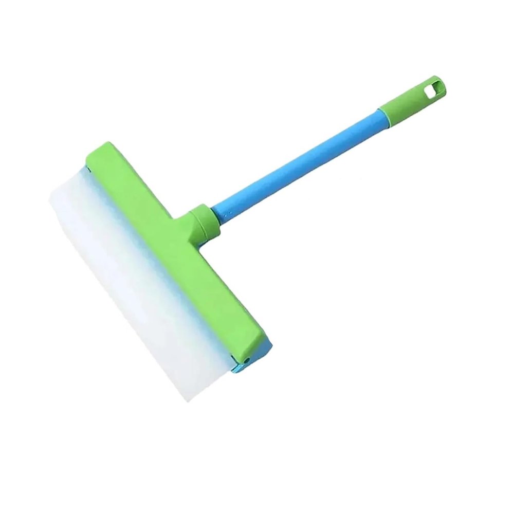 12in Silicone Window Squeegee Kit Reusable Cleaning Mop Water Removal Blade T Bar Mirror Shower Tool(Set 01)
