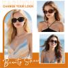 YUKANG Bifocal Reading Sunglasses Womens, Oversized Square Sun Readers Outdoor Reading Glasses UV400 Protection/Anti Glare Tortoise 1.0 view 4