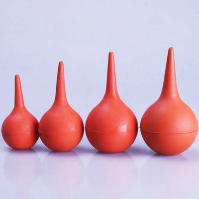 1pcs 30/60/90/120ml Ear Syringe Washing Ball Rubber Suction Bulb for Laboratory Use - Red Color(120ml)