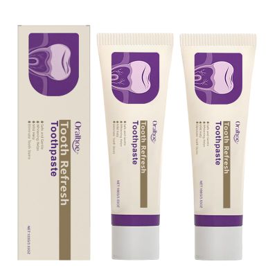Activated edathamil Toothpaste, Tooth Refresh Toothpaste, Natural Oral Care & Enamel Repair,Fresh Breath Whitening,Helps Remove Coffee, Tea & Wine Stains, Fresh Minty Gel for Men and Women (2)
